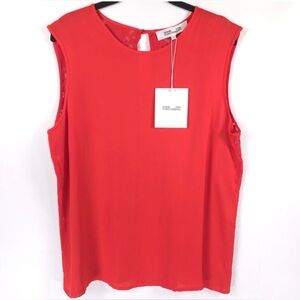 Diane Von Furstenberg Crew Neck Sleeveless Top NWT size Small